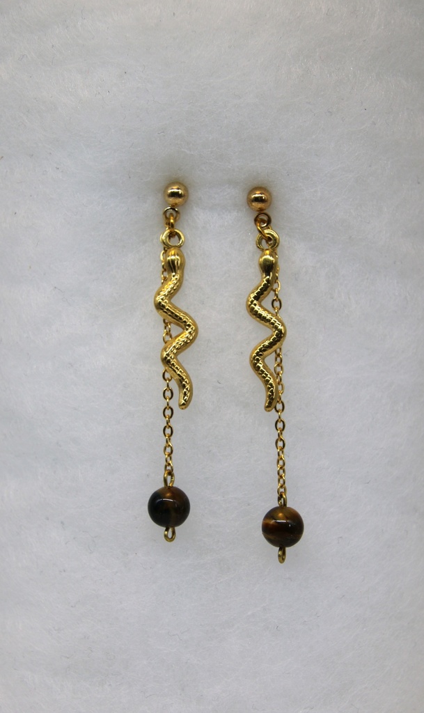 Boucle d'oreille serpent
