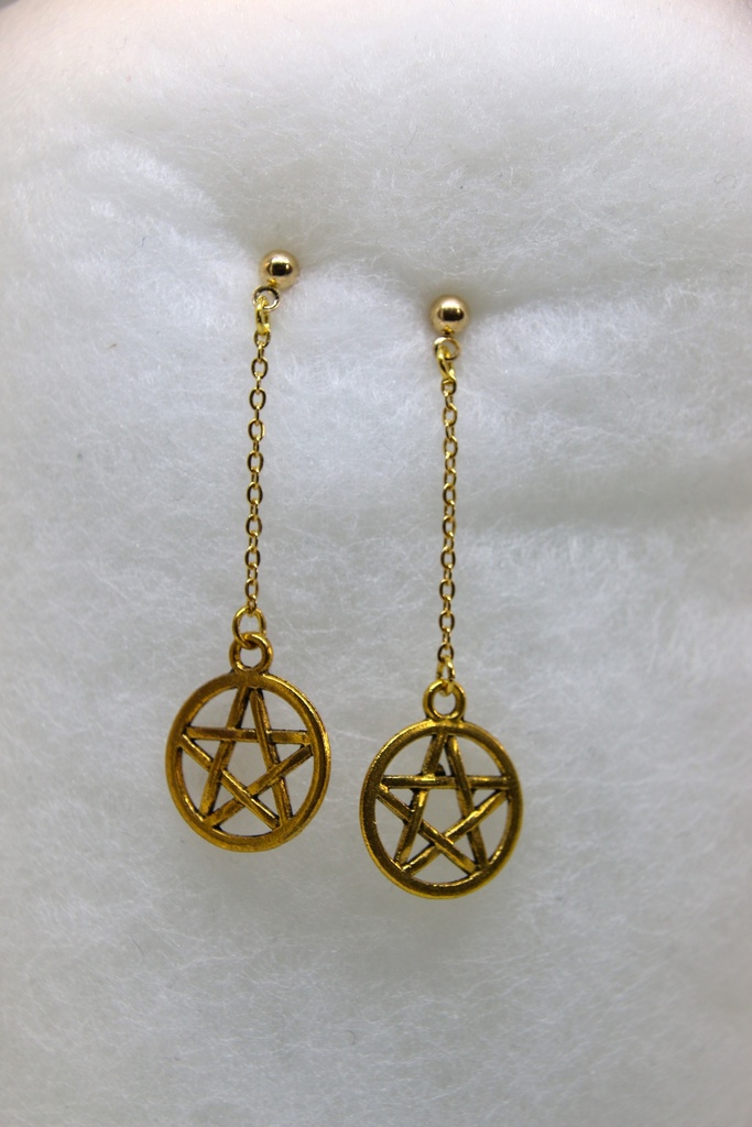 Boucle d'oreille pentacle