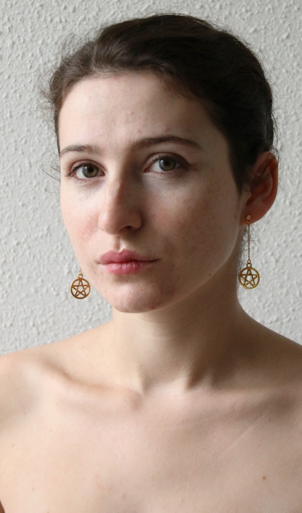 Boucle d'oreille pentacle