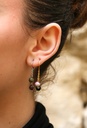 Boucle d'oreille courte- Tourmaline