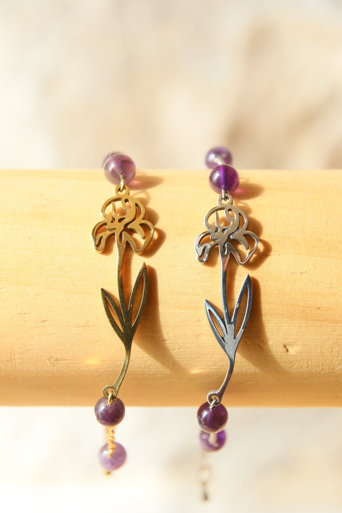 Bracelet- Améthyste et Iris