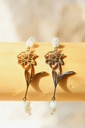 Bracelet- aigue marine et narcisse
