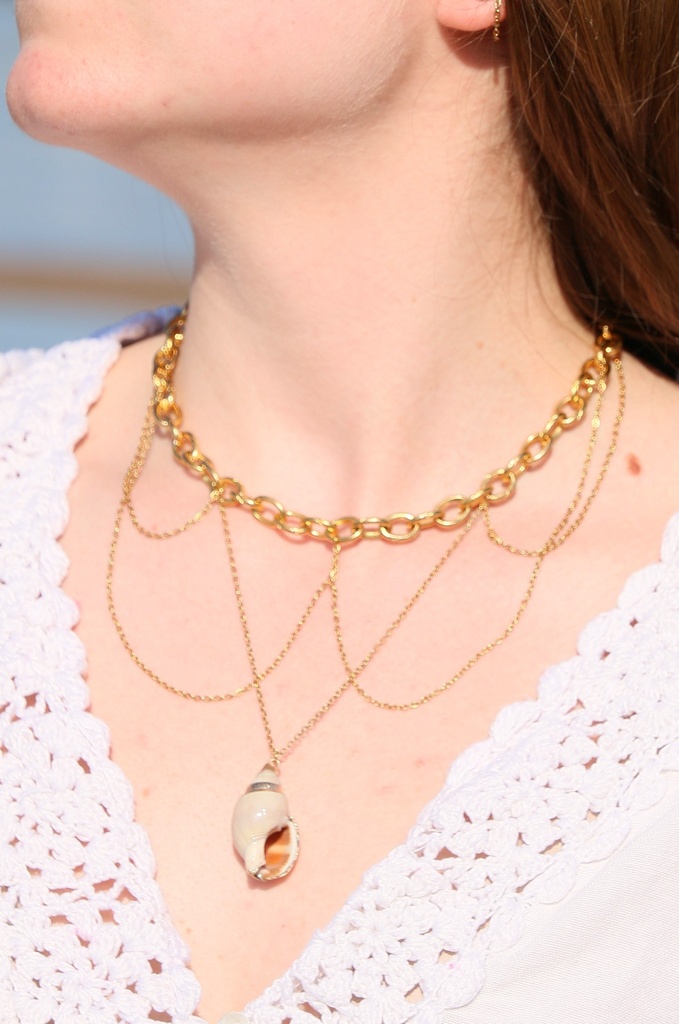 Collier mi long - coquillage - Océanide