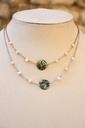 Collier court - perle et nacre