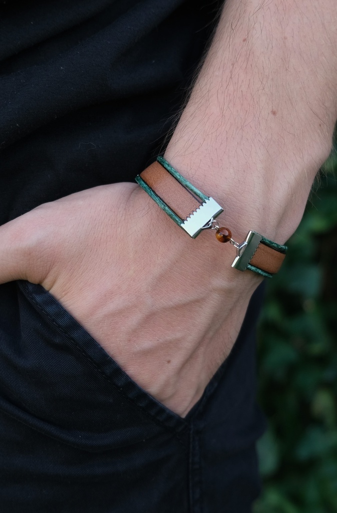 Bracelet - Cuir et résine - Atlas