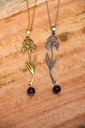 Collier mi long- Améthyste et Iris- Février